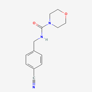 molecular formula C13H15N3O2 B2551933 N-[(4-cyanophenyl)methyl]morpholine-4-carboxamide CAS No. 720663-80-9