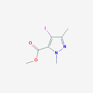 molecular formula C7H9IN2O2 B2551949 Methyl 4-iodo-2,5-dimethylpyrazole-3-carboxylate CAS No. 1823584-59-3