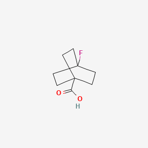 molecular formula C9H13FO2 B2551965 4-Fluorobicyclo[2.2.2]octane-1-carboxylic acid CAS No. 78385-84-9