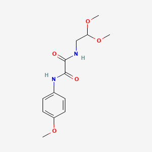 B2552091 N-(2,2-dimethoxyethyl)-N'-(4-methoxyphenyl)oxamide CAS No. 898357-37-4