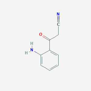 molecular formula C9H8N2O B025521 3-(2-Aminophenyl)-3-oxopropanenitrile CAS No. 102908-42-9