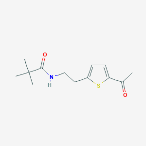 N-(2-(5-acetylthiophen-2-yl)ethyl)pivalamide