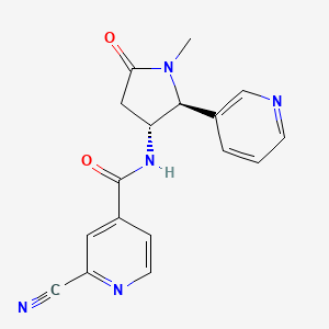 2-Cyano-N-[(2S,3R)-1-methyl-5-oxo-2-pyridin-3-ylpyrrolidin-3-yl]pyridine-4-carboxamide