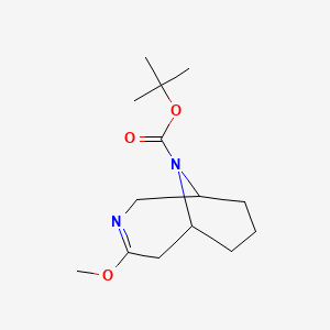 molecular formula C14H24N2O3 B2552134 Tert-butyl 4-methoxy-3,10-diazabicyclo[4.3.1]dec-3-ene-10-carboxylate CAS No. 2305256-05-5