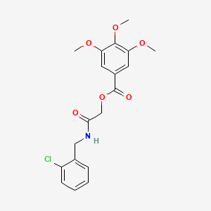 {[(2-Chlorophenyl)methyl]carbamoyl}methyl 3,4,5-trimethoxybenzoate