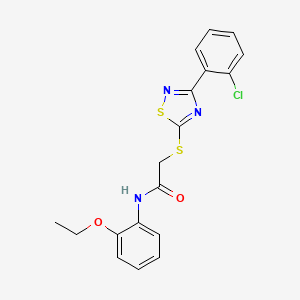 2-((3-(2-chlorophenyl)-1,2,4-thiadiazol-5-yl)thio)-N-(2-ethoxyphenyl)acetamide