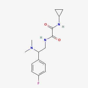 N1-cyclopropyl-N2-(2-(dimethylamino)-2-(4-fluorophenyl)ethyl)oxalamide