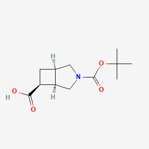 (1R,5R,6S)-3-[(2-Methylpropan-2-yl)oxycarbonyl]-3-azabicyclo[3.2.0]heptane-6-carboxylic acid