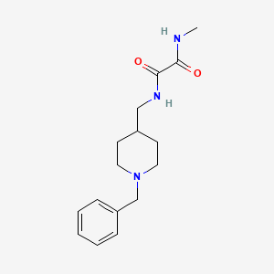 molecular formula C16H23N3O2 B2552291 N1-((1-benzylpiperidin-4-yl)methyl)-N2-methyloxalamide CAS No. 953138-94-8