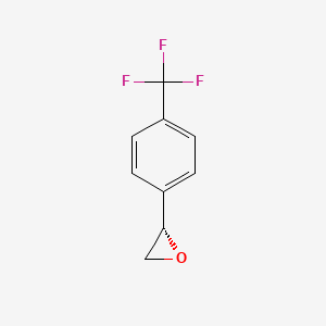 molecular formula C9H7F3O B2552297 (2S)-2-[4-(trifluoromethyl)phenyl]oxirane CAS No. 135312-20-8