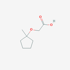 molecular formula C8H14O3 B2552300 2-[(1-Methylcyclopentyl)oxy]acetic acid CAS No. 1378844-19-9