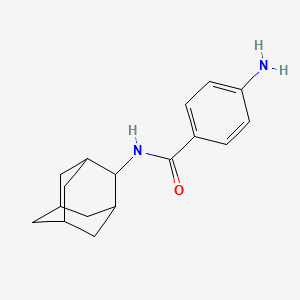molecular formula C17H22N2O B2552302 N-(ADAMANTAN-2-YL)-4-AMINOBENZAMIDE CAS No. 17668-43-8