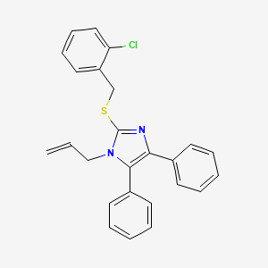 1-allyl-2-[(2-chlorobenzyl)sulfanyl]-4,5-diphenyl-1H-imidazole