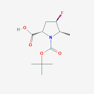 (2S,4R,5S)-1-tert-butoxycarbonyl-4-fluoro-5-methyl-pyrrolidine-2-carboxylic acid