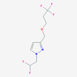 1-(2,2-difluoroethyl)-3-[(3,3,3-trifluoropropoxy)methyl]-1H-pyrazole