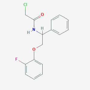 2-Chloro-N-[2-(2-fluorophenoxy)-1-phenylethyl]acetamide