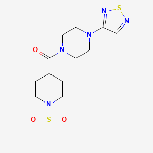 1-(1-Methanesulfonylpiperidine-4-carbonyl)-4-(1,2,5-thiadiazol-3-yl)piperazine