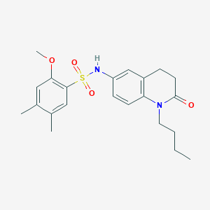 N-(1-butyl-2-oxo-1,2,3,4-tetrahydroquinolin-6-yl)-2-methoxy-4,5-dimethylbenzenesulfonamide