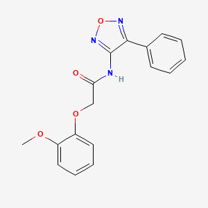 2-(2-methoxyphenoxy)-N-(4-phenyl-1,2,5-oxadiazol-3-yl)acetamide