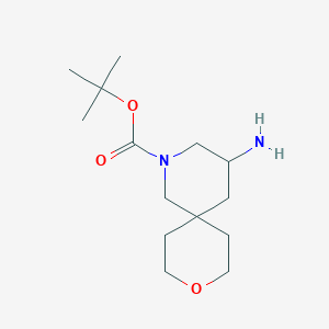 tert-Butyl 4-amino-9-oxa-2-azaspiro[5.5]undecane-2-carboxylate