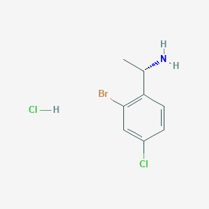 molecular formula C8H10BrCl2N B2552439 (S)-1-(2-溴-4-氯苯基)乙胺盐酸盐 CAS No. 2343964-06-5