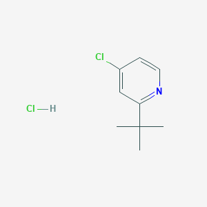 molecular formula C9H13Cl2N B2552464 2-Tert-butyl-4-chloropyridine;hydrochloride CAS No. 2580230-34-6