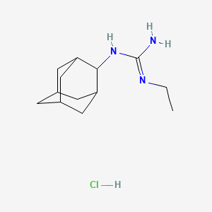 molecular formula C13H24ClN3 B2552501 N-(adamantan-2-yl)-N'-ethylguanidine hydrochloride CAS No. 2229558-15-8