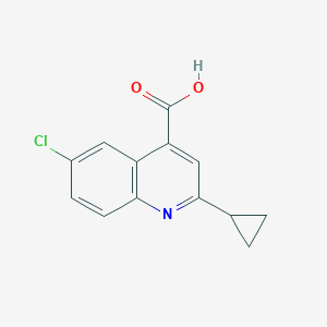 6-Chloro-2-cyclopropylquinoline-4-carboxylic acid