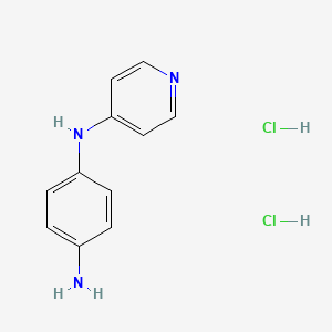 molecular formula C11H13Cl2N3 B2552650 N1-(pyridin-4-yl)benzene-1,4-diamine dihydrochloride CAS No. 1909337-69-4
