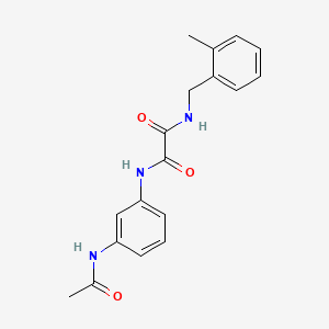 N1-(3-acetamidophenyl)-N2-(2-methylbenzyl)oxalamide