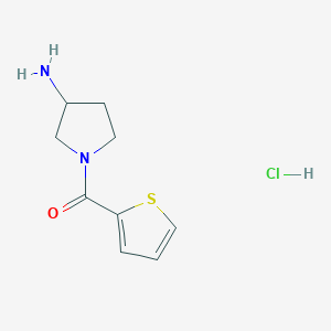 (3-Aminopyrrolidin-1-yl)(thiophen-2-yl)methanone hydrochloride