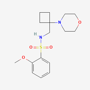 2-Methoxy-N-[(1-morpholin-4-ylcyclobutyl)methyl]benzenesulfonamide