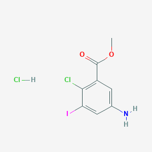 Methyl 5-amino-2-chloro-3-iodobenzoate hydrochloride