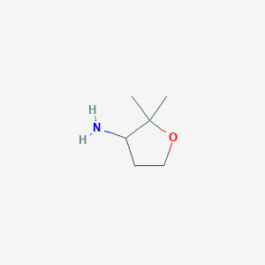 molecular formula C6H13NO B2552704 2,2-Dimethyloxolan-3-amine CAS No. 1350473-50-5; 1350514-80-5