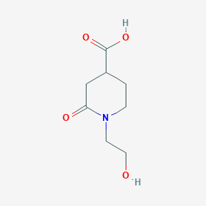 1-(2-Hydroxyethyl)-2-oxopiperidine-4-carboxylic acid