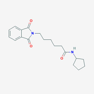 molecular formula C19H24N2O3 B255275 N-cyclopentyl-6-(1,3-dioxo-2,3-dihydro-1H-isoindol-2-yl)hexanamide 