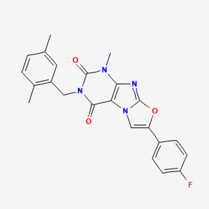 3-(2,5-dimethylbenzyl)-7-(4-fluorophenyl)-1-methyloxazolo[2,3-f]purine-2,4(1H,3H)-dione