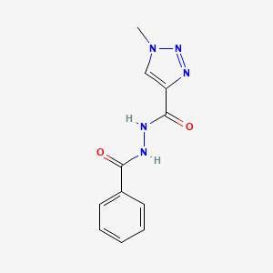 molecular formula C11H11N5O2 B2552767 N'-(1-methyl-1H-1,2,3-triazole-4-carbonyl)benzohydrazide CAS No. 2380044-76-6