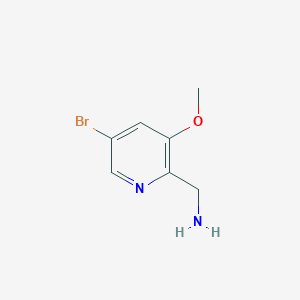 molecular formula C7H9BrN2O B2552788 (5-Bromo-3-methoxypyridin-2-yl)methanamine CAS No. 1256835-82-1