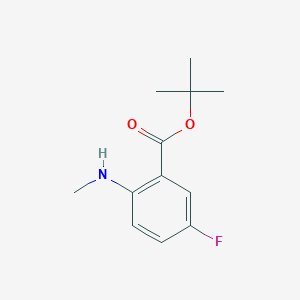 molecular formula C12H16FNO2 B2552799 Tert-butyl 5-fluoro-2-(methylamino)benzoate CAS No. 2248408-58-2