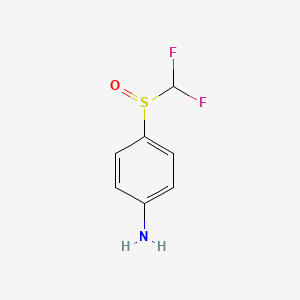 molecular formula C7H7F2NOS B2552816 4-Difluoromethanesulfinylaniline CAS No. 24906-88-5