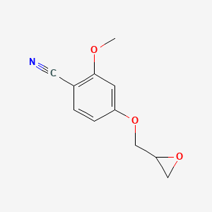 molecular formula C11H11NO3 B2552820 2-Methoxy-4-(oxiran-2-ylmethoxy)benzonitrile CAS No. 50379-94-7