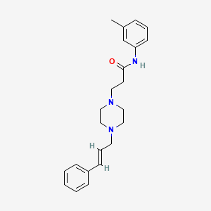 3-[4-(3-Phenyl-allyl)-piperazin-1-yl]-N-m-tolyl-propionamide