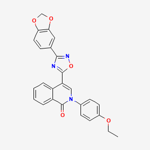 4-[3-(1,3-benzodioxol-5-yl)-1,2,4-oxadiazol-5-yl]-2-(4-ethoxyphenyl)isoquinolin-1(2H)-one