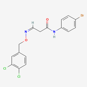 N-(4-bromophenyl)-3-{[(3,4-dichlorobenzyl)oxy]imino}propanamide