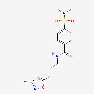 4-(N,N-dimethylsulfamoyl)-N-(3-(3-methylisoxazol-5-yl)propyl)benzamide