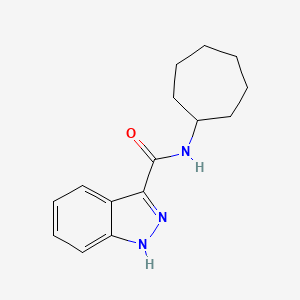 molecular formula C15H19N3O B2552861 N-cycloheptyl-1H-indazole-3-carboxamide CAS No. 946261-83-2