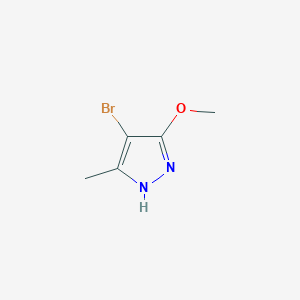 molecular formula C5H7BrN2O B2552893 4-Bromo-3-methoxy-5-methyl-1H-pyrazole CAS No. 1373617-66-3