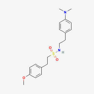 molecular formula C19H26N2O3S B2552897 N-(4-(dimethylamino)phenethyl)-2-(4-methoxyphenyl)ethanesulfonamide CAS No. 953999-40-1