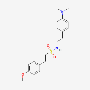 B2552897 N-(4-(dimethylamino)phenethyl)-2-(4-methoxyphenyl)ethanesulfonamide CAS No. 953999-40-1